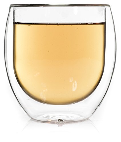 Pahar Ice-Bloom cu pereți dubli Jumbo transparenti de ceai mare cu floare de ceai 320ml