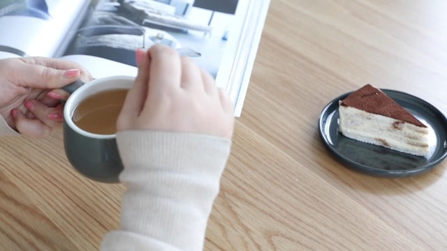 Canã sau ceașcă de cafea cu farfurie, din porțelan, cu mâner, 0,3 litri, albastru pal