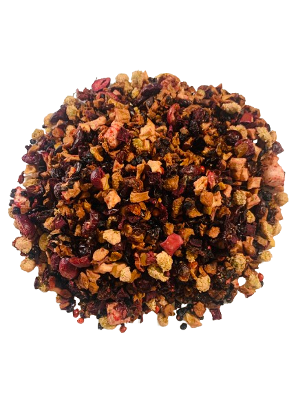 Creme Brulee Cranberry Vanilla - amestec tradițional de ceai Amestec fructe aromat si ceai sanatos