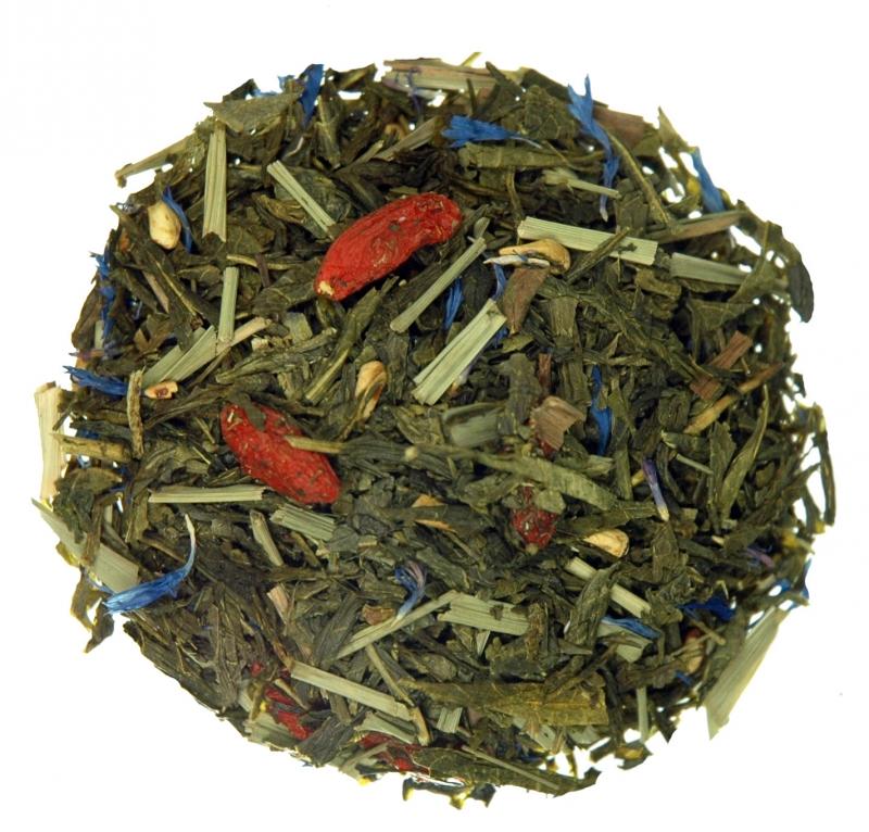 Sencha Goji tea Ceai verde aromat pentru un ceai sau mai multe ceaiuri mereu noi pentru ca sunt sanatoase