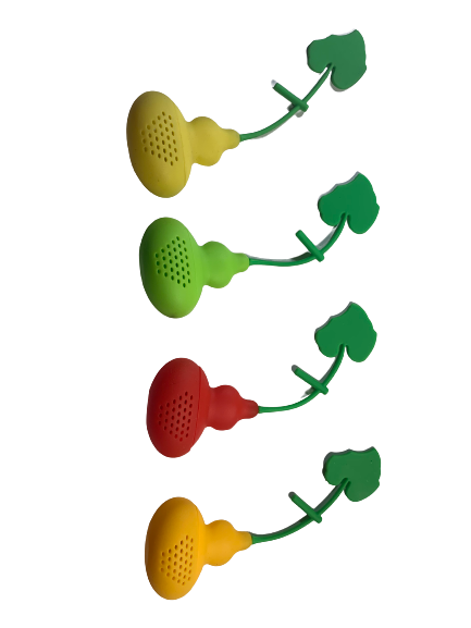 Infuzor De Silicon Pentru Ceai/Infuzor De Ceai Forma De Para – Pentru Iubitorii De Ceai – Set De 4 Infuzoare Silicon, Diverse Culori. Dimensiune: 10 X 4 Cm  - amestec tradițional Accesorii aromat si amestec sanatos